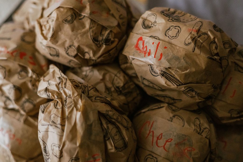 Service Paket. Burger vom Foodtruck