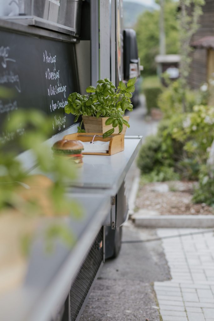 Foodtruck mit Dekoration