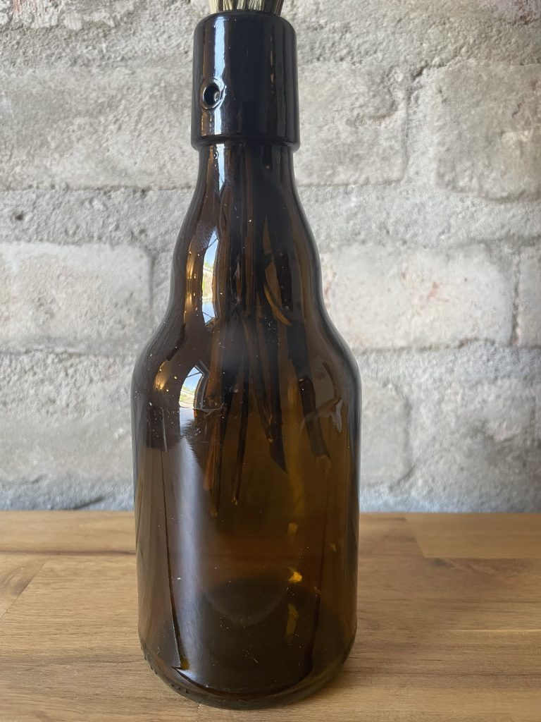 Blumenvase braunes Glas